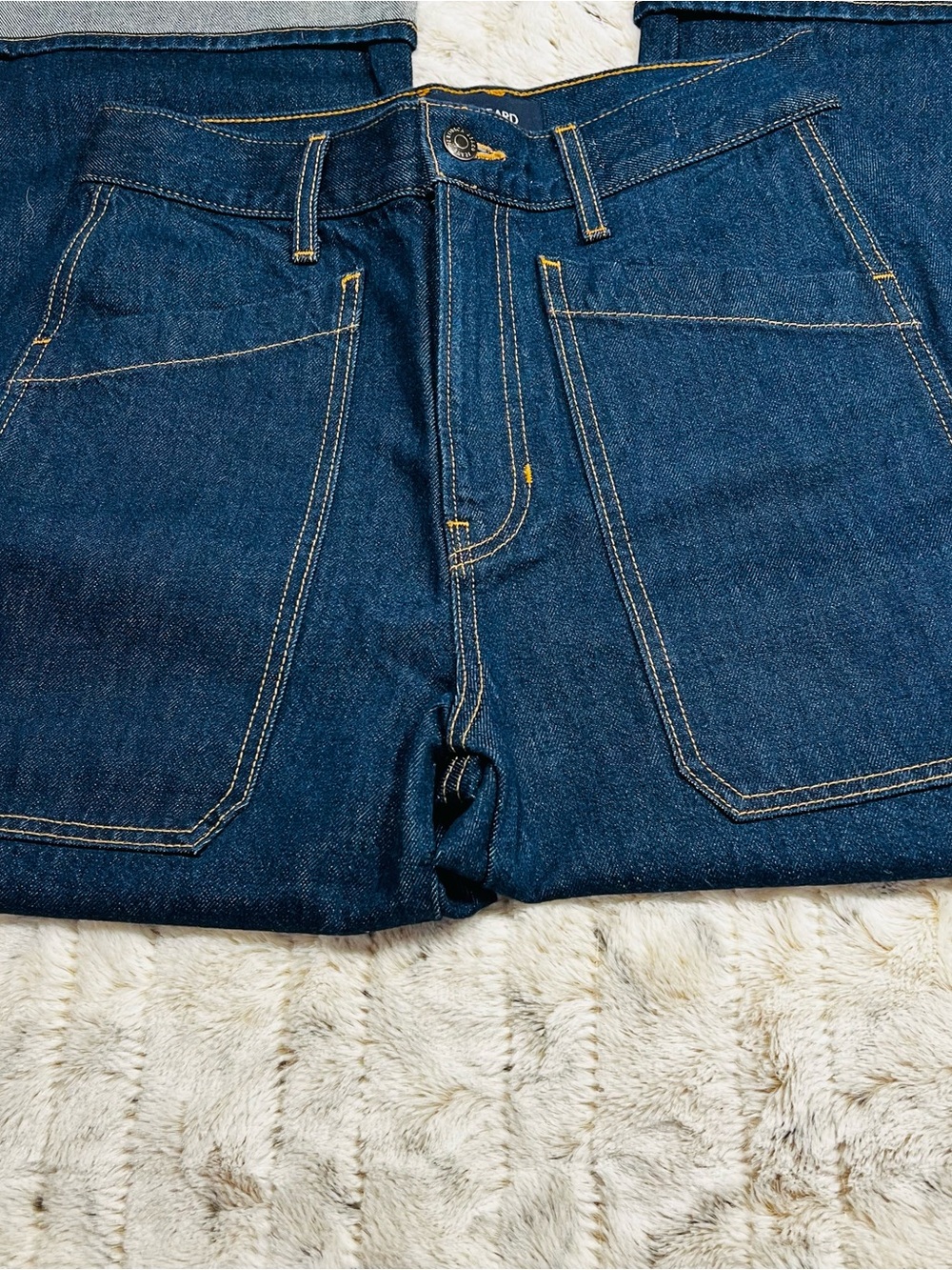 NWOT Veronica Beard Dylan High-Rise Straight Cuffed Jeans Sz-28 - Picture 3 of 8